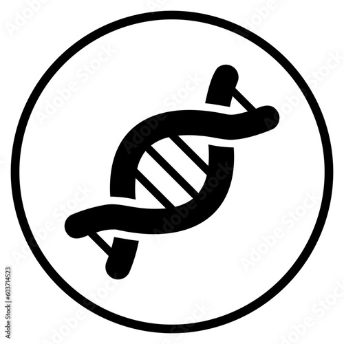 dna structure glyph icon