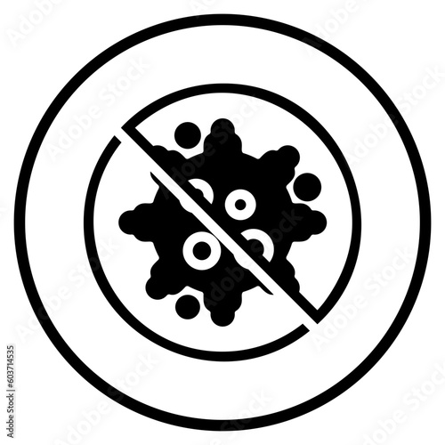 no cancer glyph icon