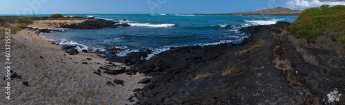 Lava Tunnel at Puerto Villamil on Isabela island of Galapagos islands, Ecuador, South America 