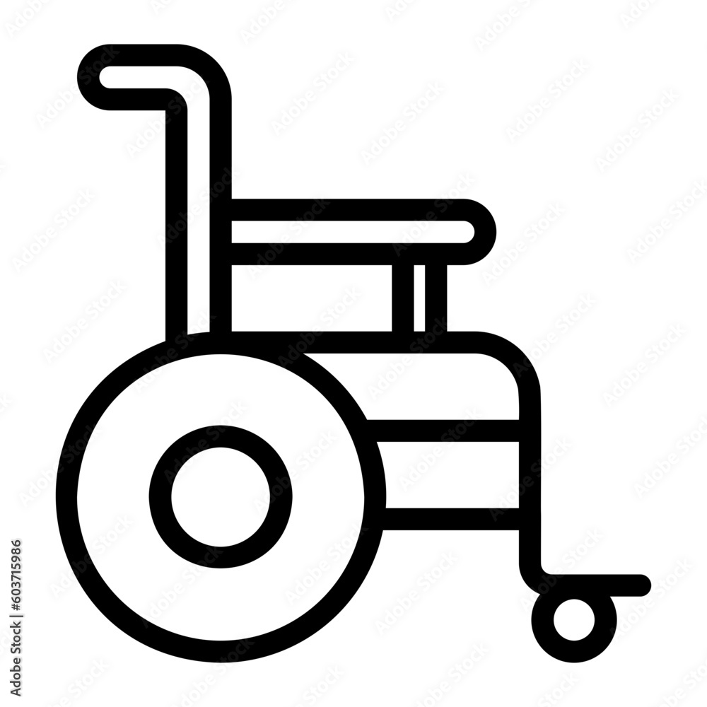 wheelchair line icon