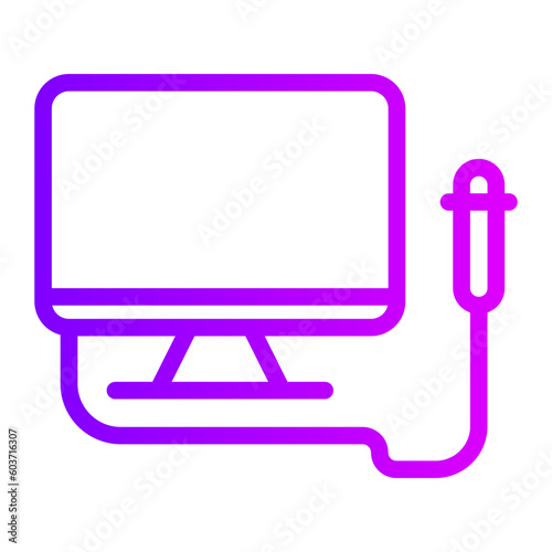 ultrasound machine gradient icon