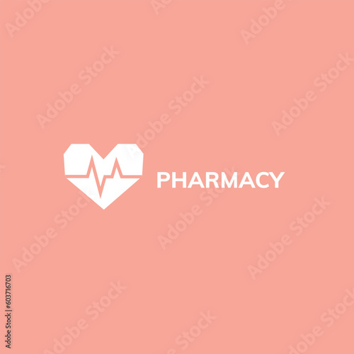 Pharmacy logo template. A clean, modern, and high-quality design logo vector design. Editable and customize template logo (ID: 603716703)