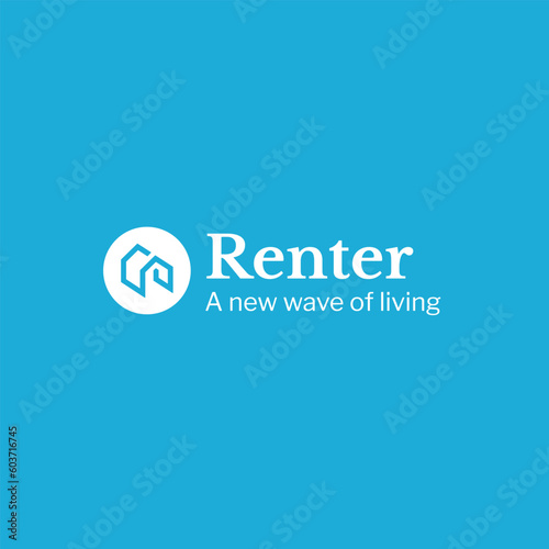 Vacation Rental logo template. A clean, modern, and high-quality design logo vector design. Editable and customize template logo