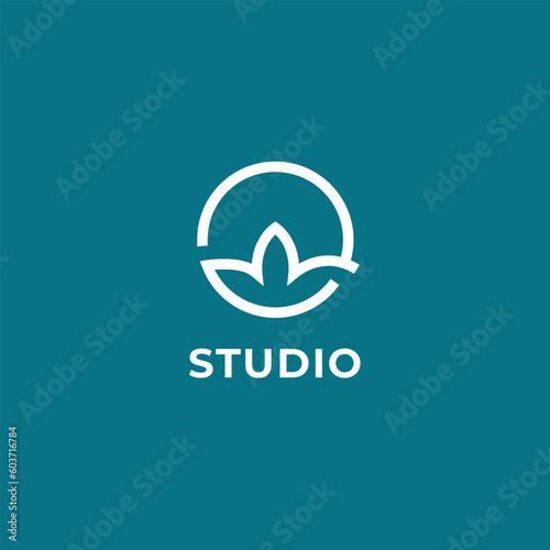 Yoga Instructor logo template. A clean, modern, and high-quality design logo vector design. Editable and customize template logo (ID: 603716784)