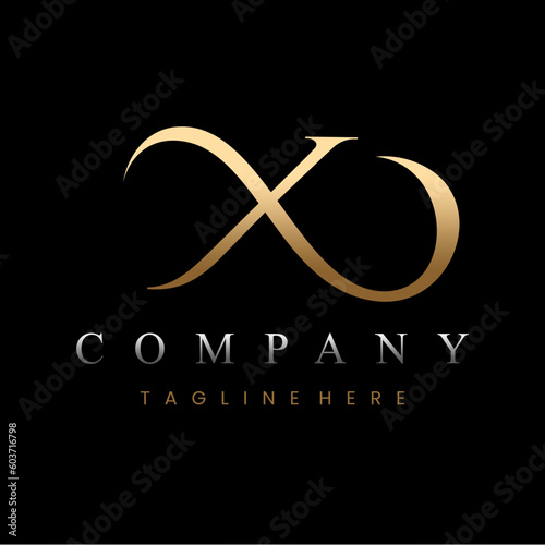 Golden Luxury Letter A Logo Design