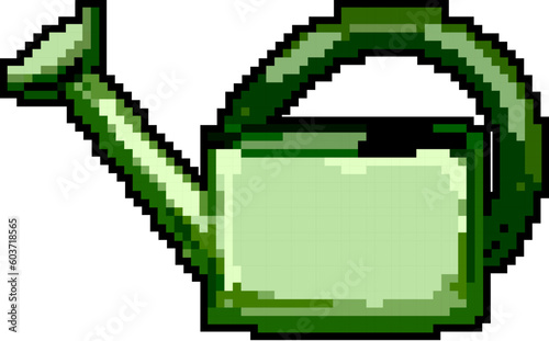 spray watering can game pixel art retro vector. bit spray watering can. old vintage illustration