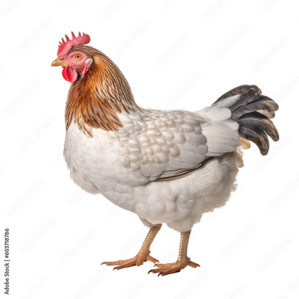 Fototapeta premium chicken isolated on transparent background cutout