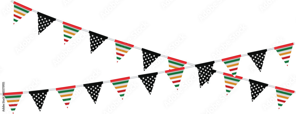 Juneteenth Freedom Day. June 19 African American Liberation Day. Black, red and green. Vector Juneteenth Freedom Day. June 19 African American Liberation Day. Black, red and green. Vector