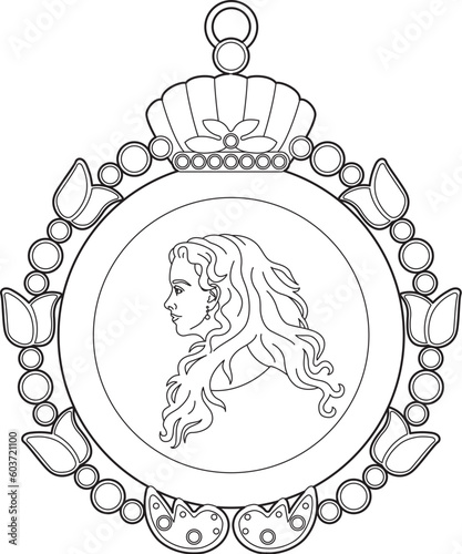 Design of a round medallion