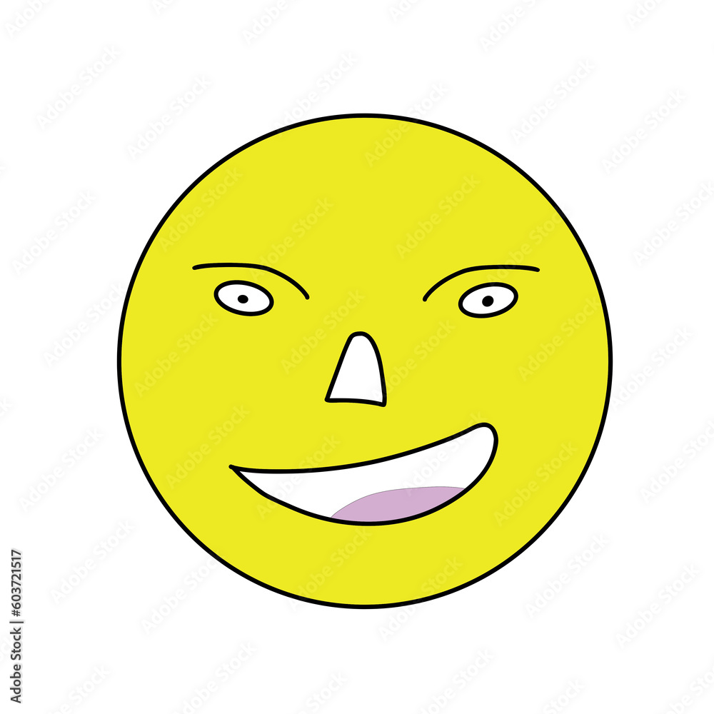 emoticon face emoticon isolated icon vector illustration design  yellow