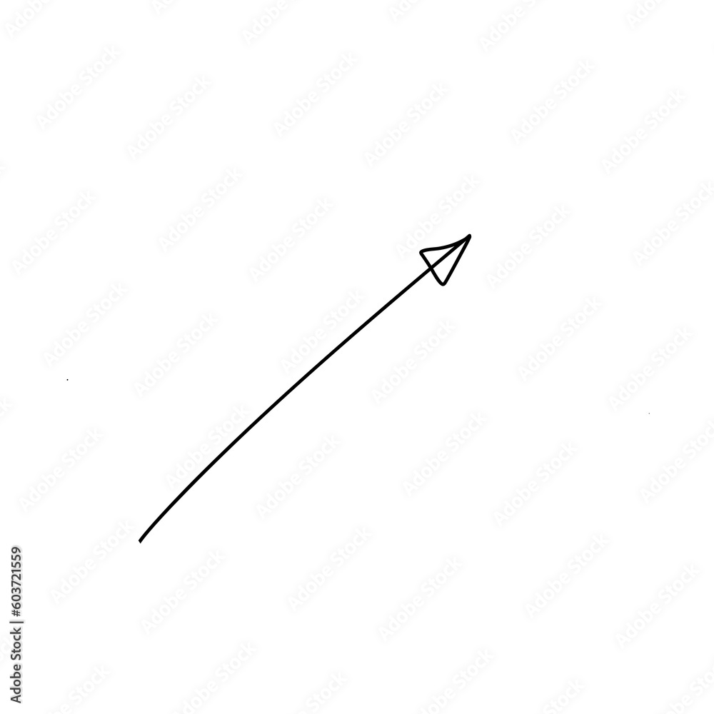 Arrow icon on white background. Vector illustration for your design.