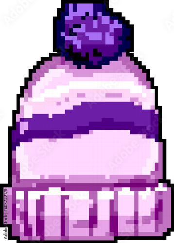 headwear winter hat kid game pixel art retro vector. bit headwear winter hat kid. old vintage illustration