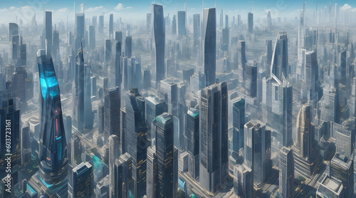 futuristic architecture cityscape AI generate © COOL