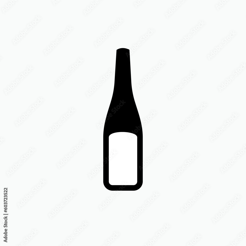 Bottle Icon - Vector, Sign and Symbol for Design, Presentation, Website or Apps Elements