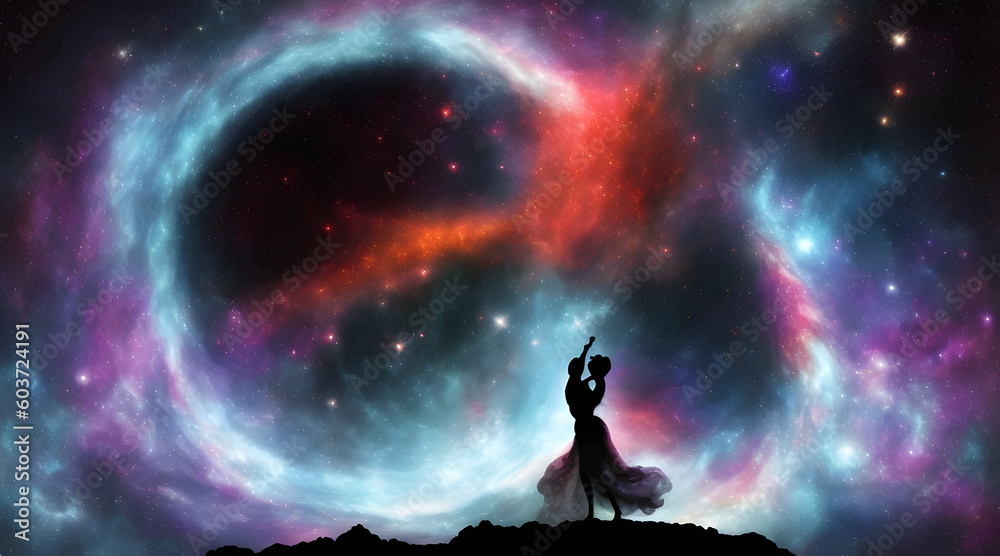 abstract cosmic soulmate entanglement AI generate abstract cosmic soulmate entanglement AI generate