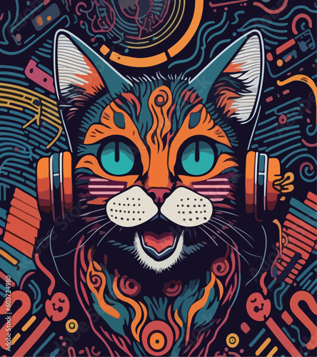 illustration of a cat