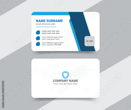 Modern and creative medical professional business card design
