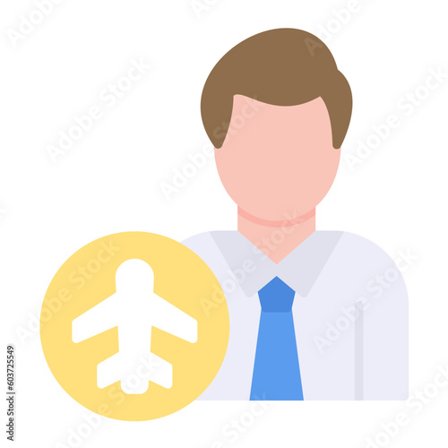 Flight Attendant Icon