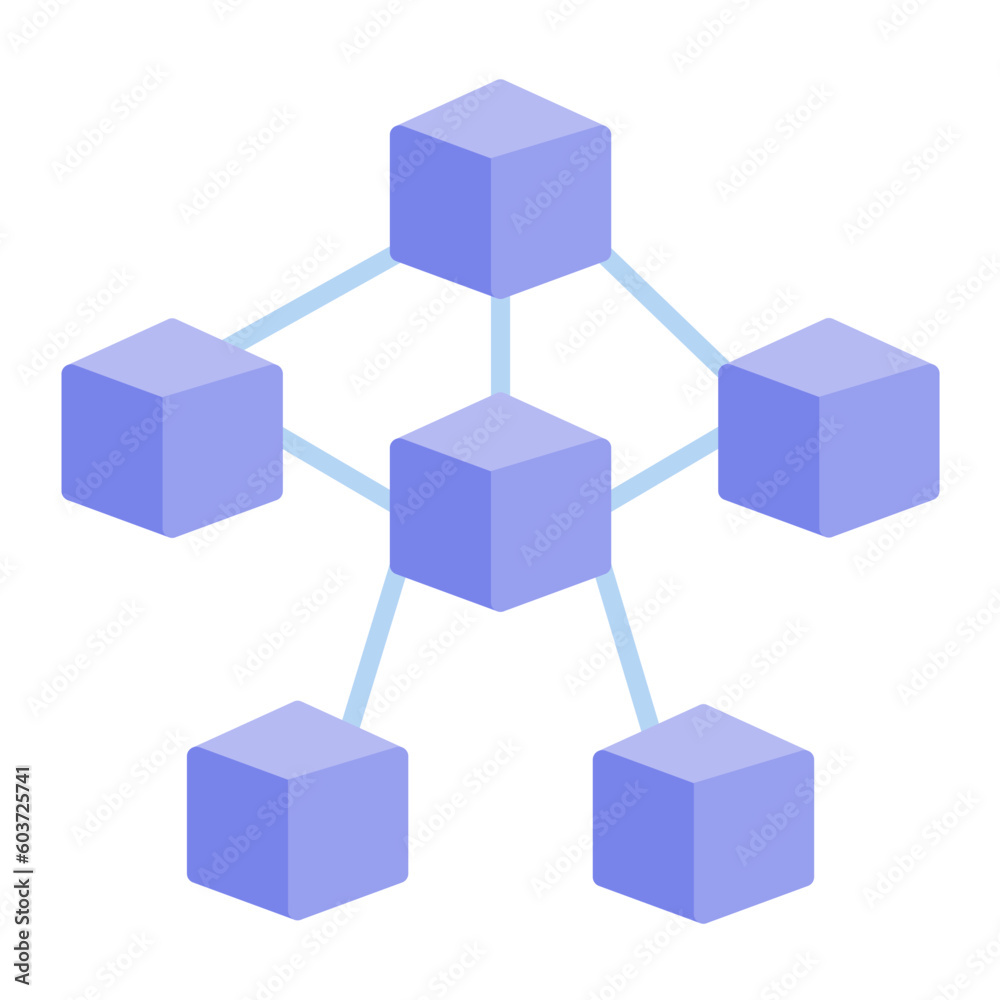 Obraz premium Blockchain Icon