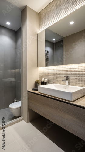 Interior of a Urban Modern Bathroom