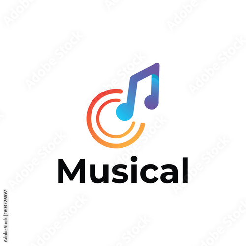 Photography Musical modern 3d logo design