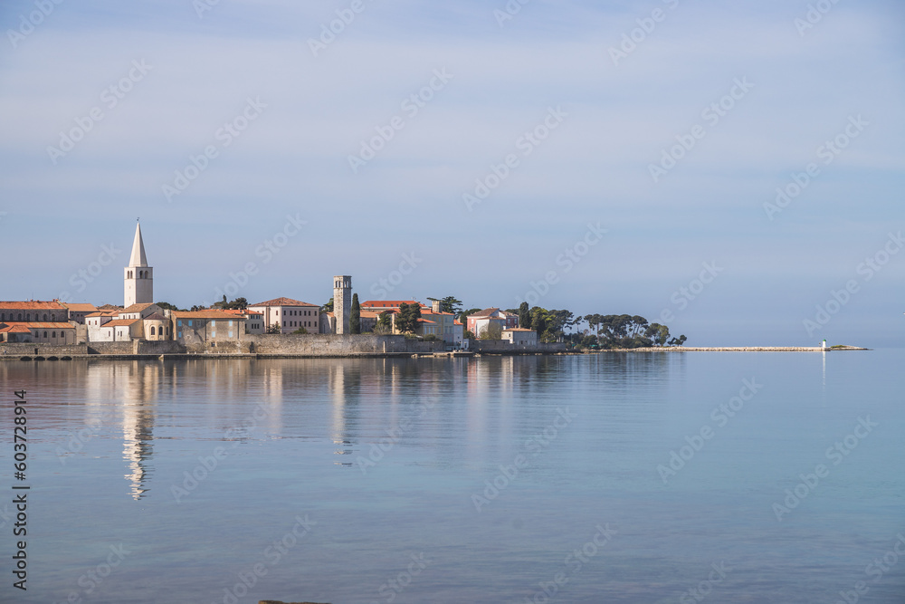Porec old town, Croatia, Europe. Adriatic coast, tourist destination
