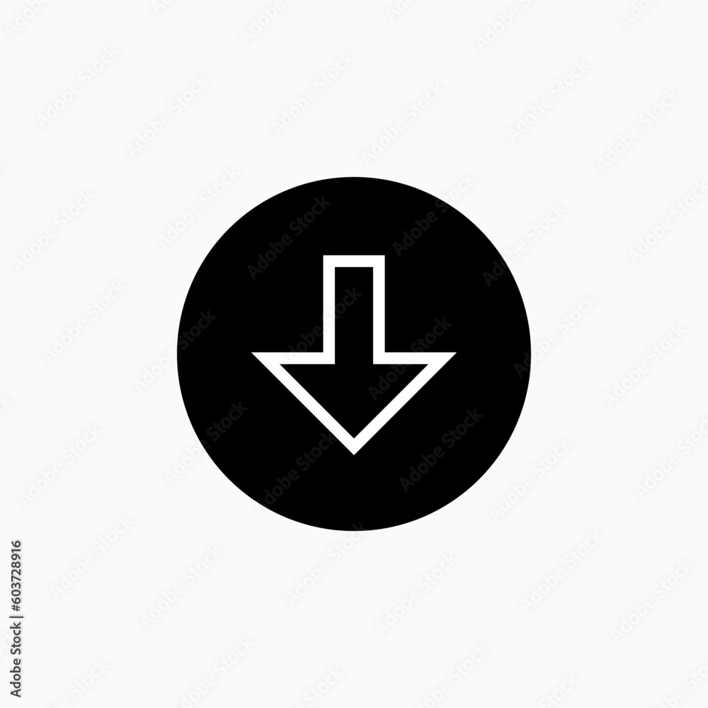 Scroll Down Icon - Vector, Sign and Symbol for Design, Presentation, Website or Apps Elements. Scroll Down Icon - Vector, Sign and Symbol for Design, Presentation, Website or Apps Elements.