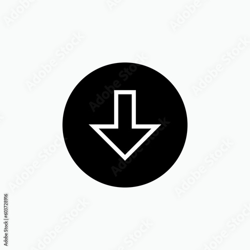 Scroll Down Icon - Vector, Sign and Symbol for Design, Presentation, Website or Apps Elements. 