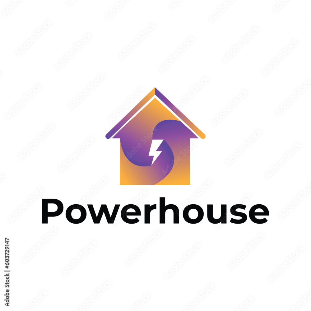 Power house modern logo design Power house modern logo design