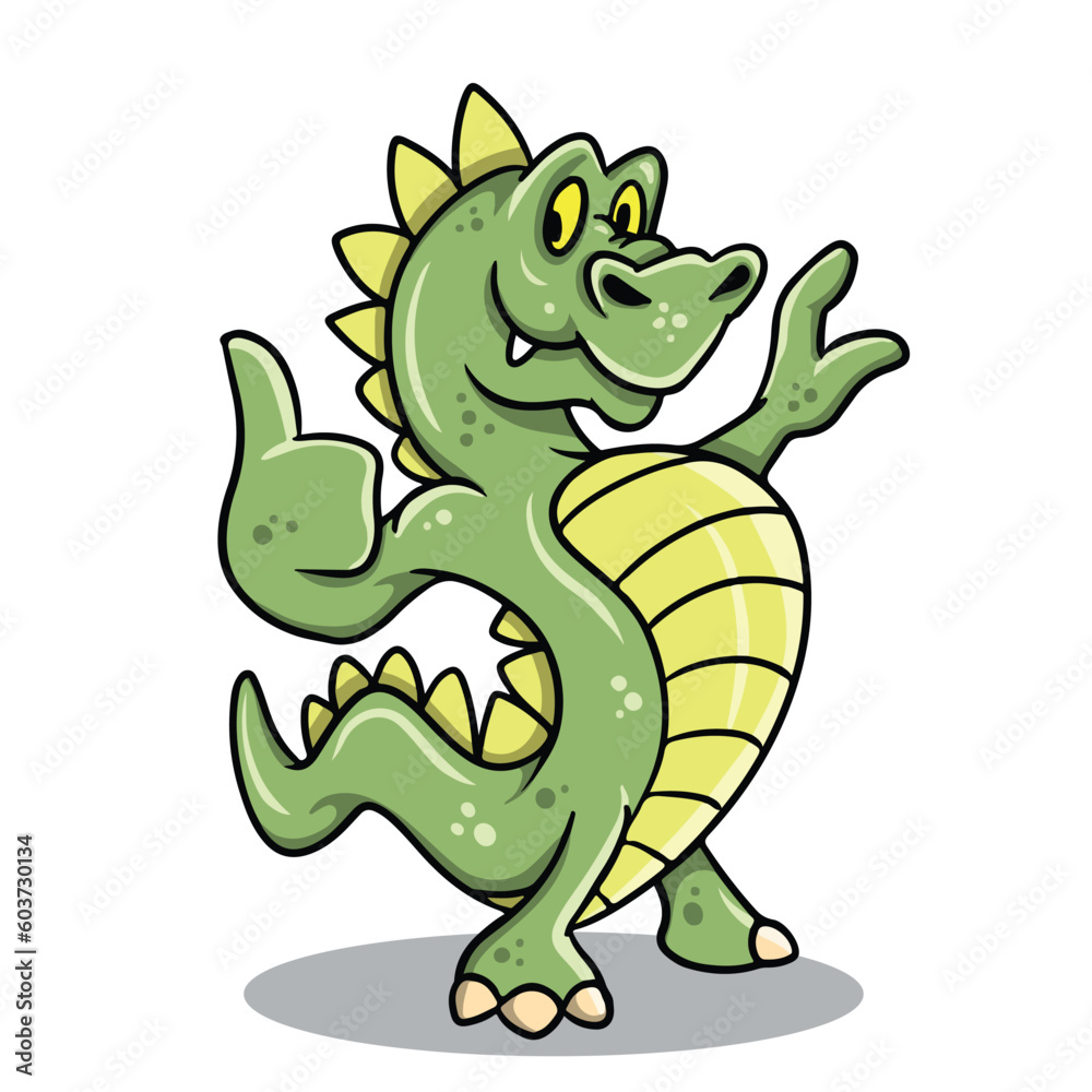 Obraz premium Green Dino 