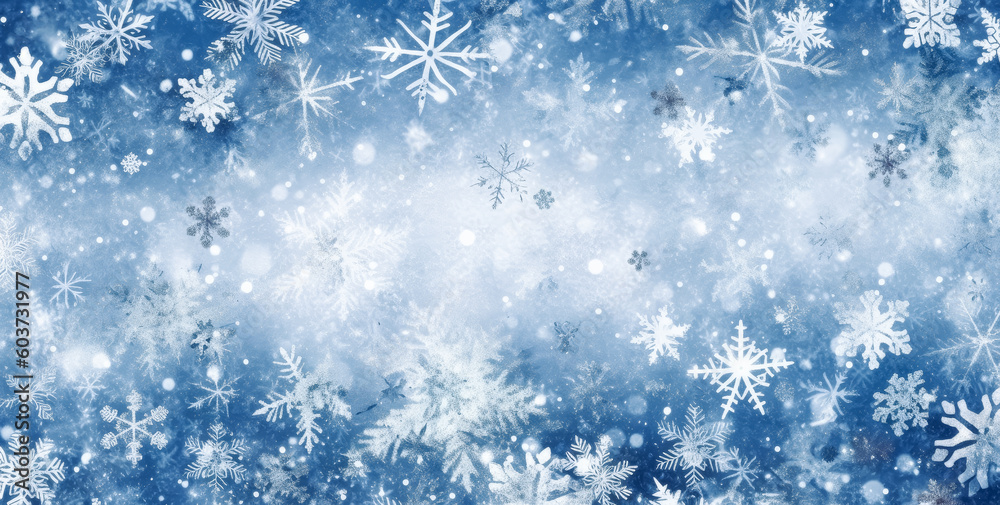 Snowflake texture on light blue background, glittery and shiny snowflakes. Generative Ai Illustration.
Snowflake texture on light blue background, glittery and shiny snowflakes. Generative Ai Illustration.