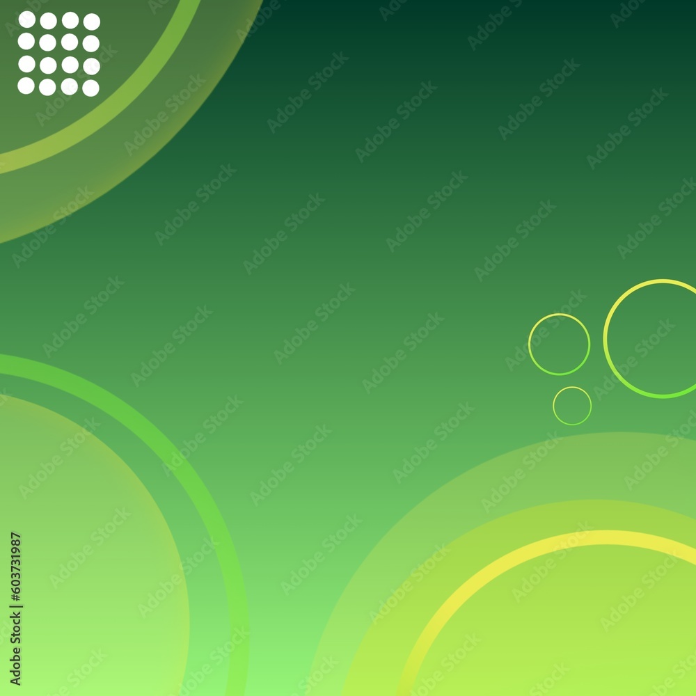 Abstract green background illustration design, round shape background style Abstract green background illustration design, round shape background style