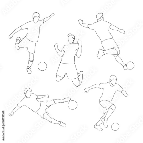 soccer players set