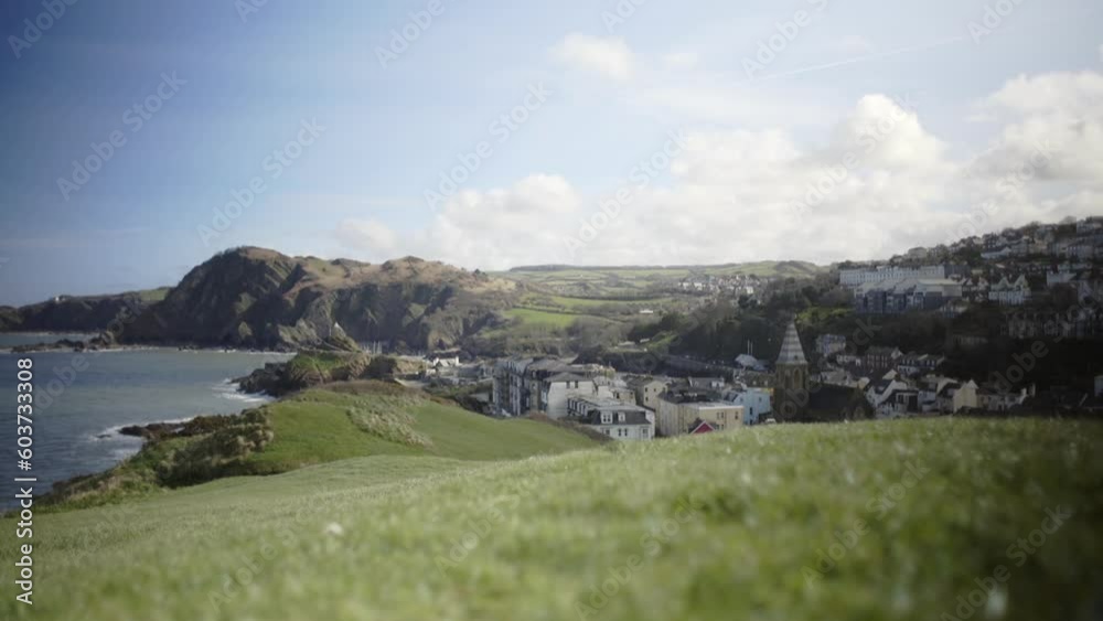 Coast of North Devon near Ilfracombe on sunny day