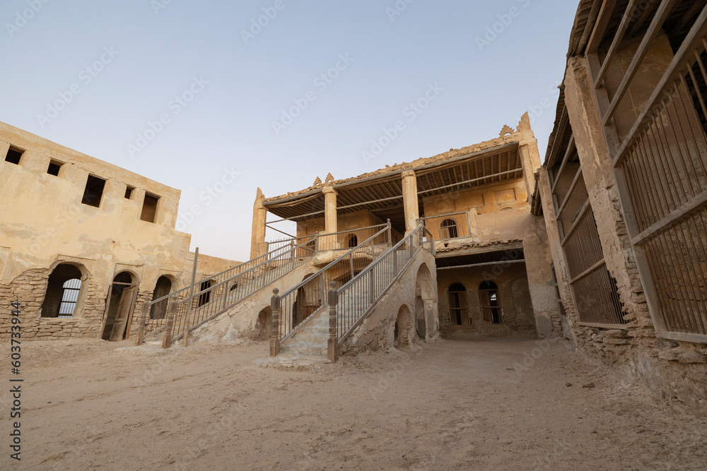 Al Uqair Fort abandoned old building in Eastern Saudi Arabia