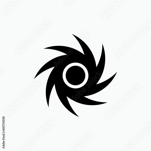 Storm  Icon. Disaster Symbol - Vector.     