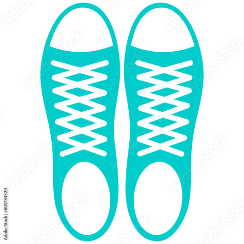 Canvas Shoes Or Sneakers Shoes Icon