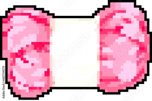 crochet yarn wool game pixel art retro vector. bit crochet yarn wool. old vintage illustration