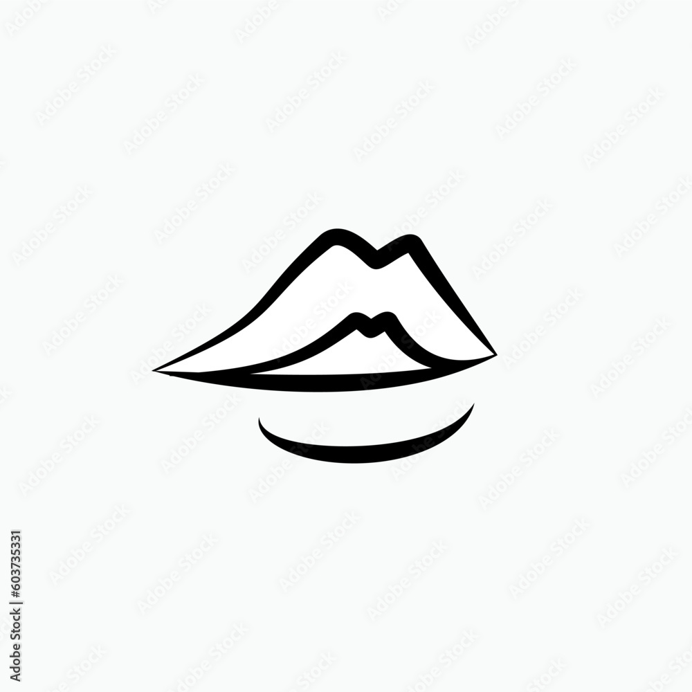 5 Senses Icons. Tongue, Mouth. Taste Symbol – Vector.    