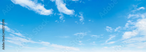 blue sky with white cloud landscape background