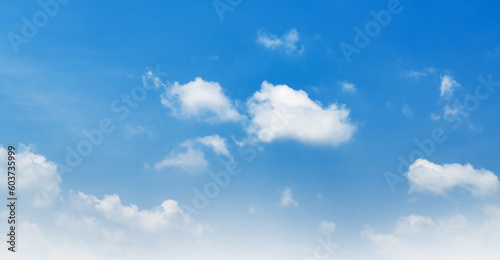 Fototapeta Naklejka Na Ścianę i Meble -  blue sky with white cloud landscape background