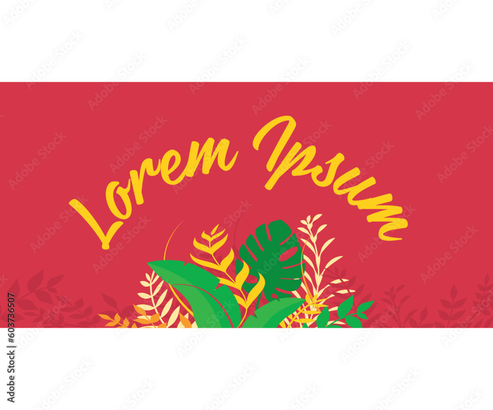 Fototapeta premium colorful tropical Summer Background promotion