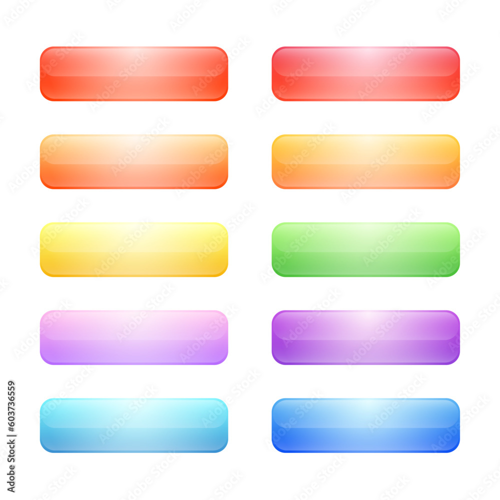 Simple of gradient buttons.Collection of colorful buttons in flat style.web site,and ui Simple of gradient buttons.Collection of colorful buttons in flat style.web site,and ui