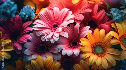 Colorful Spring flowers. Ge...