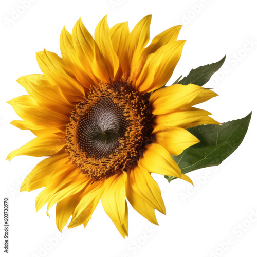 Sunflower blooming yellow  © CozyDesign