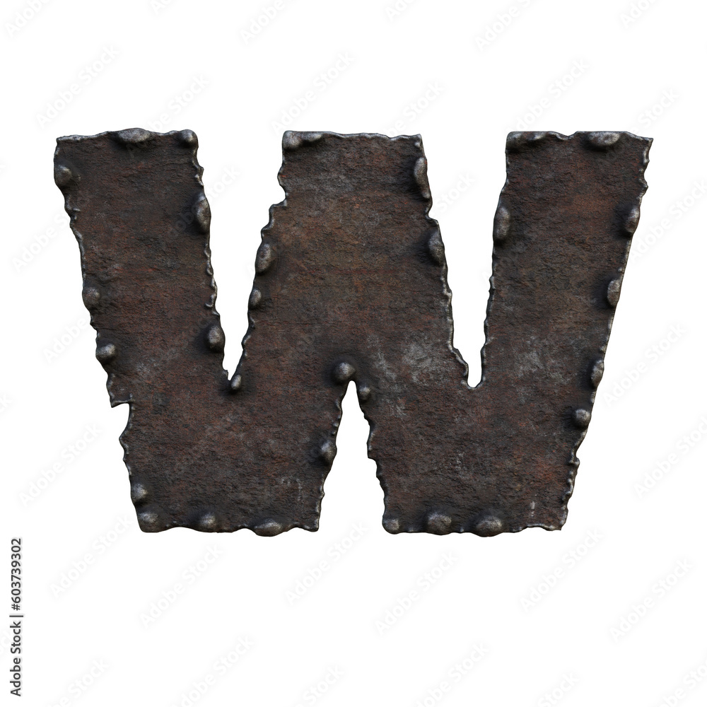 Rough & Rusty Iron 3D Alphabet or PNG Letters Rough & Rusty Iron 3D Alphabet or PNG Letters