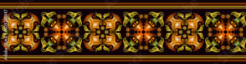 Abstract ethnic pattern, ornamental background