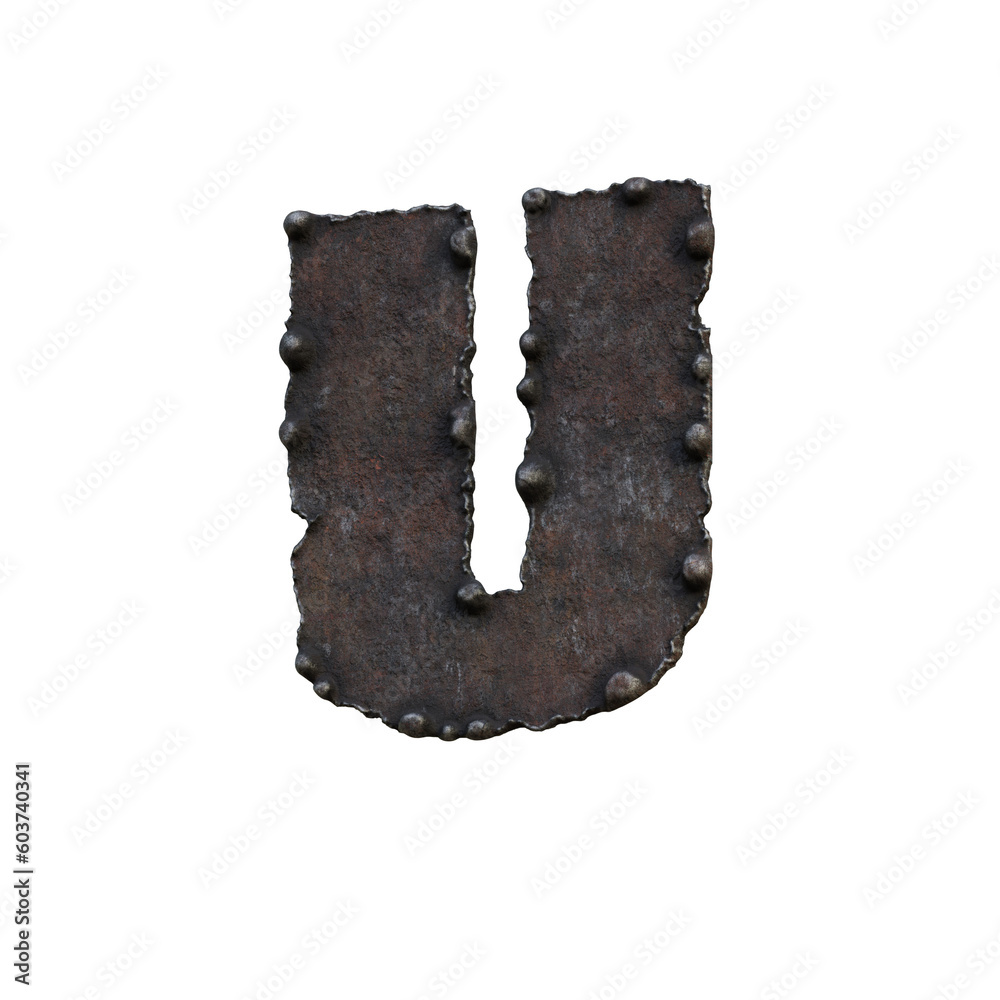 Rough & Rusty Iron 3D Alphabet or PNG Letters Rough & Rusty Iron 3D Alphabet or PNG Letters
