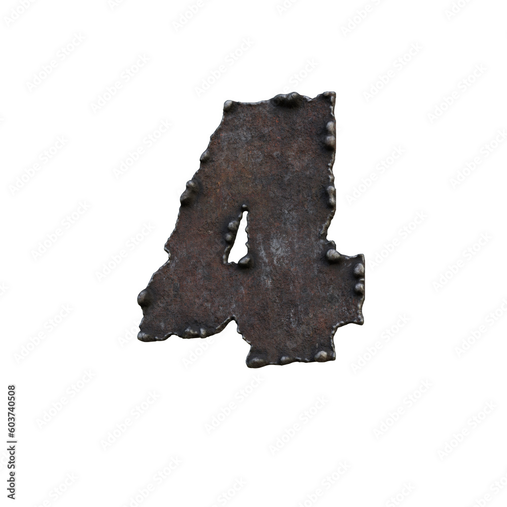 Rough & Rusty Iron 3D Alphabet or PNG Letters Rough & Rusty Iron 3D Alphabet or PNG Letters