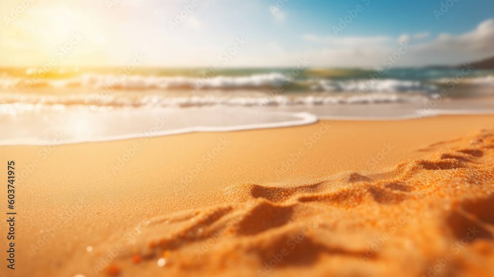 Perfect tropical beach landscape. Vacation holidays background. Generative AI Perfect tropical beach landscape. Vacation holidays background. Generative AI